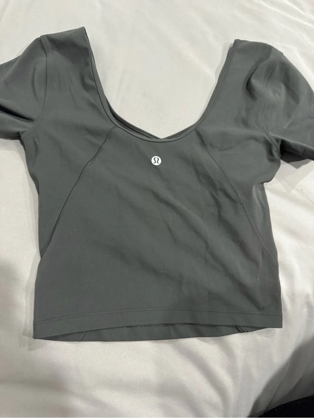 Lululemon Women’s Black Short Sleeve Scoop Neck Top